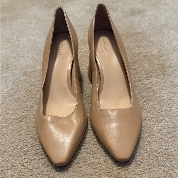 27 EDIT Naturalizer Classic Beige Heels - Picture 1 of 11